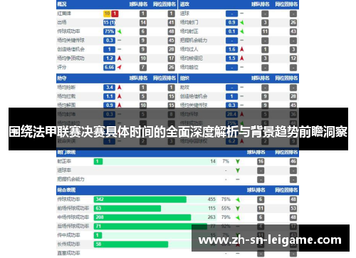 围绕法甲联赛决赛具体时间的全面深度解析与背景趋势前瞻洞察